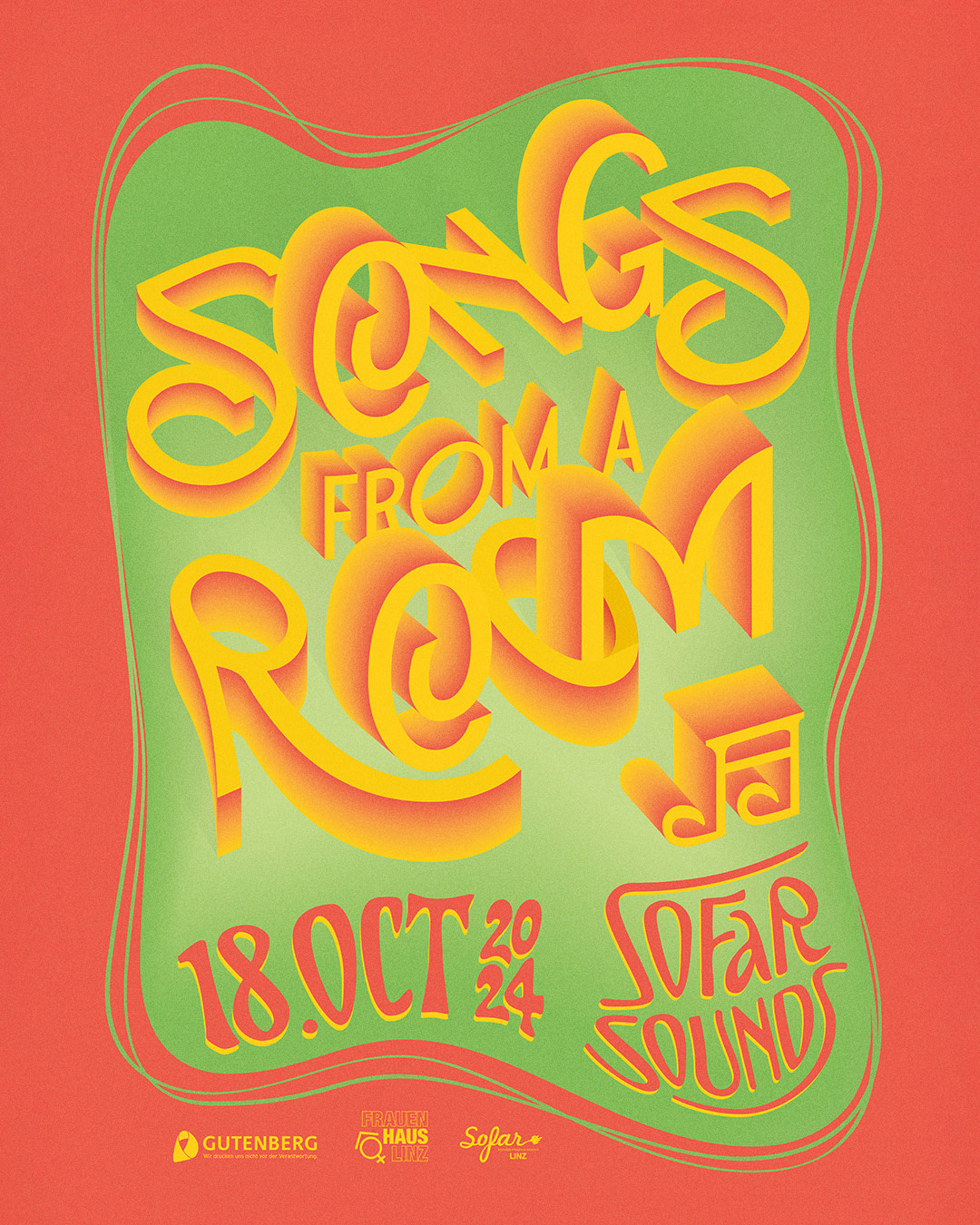 Songs from a Room – Sofar Linz Poster October 2024